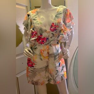 Floral Ruffle Romper